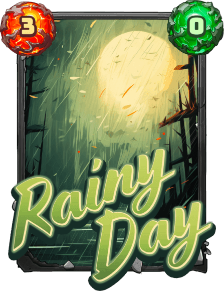 card rainy day